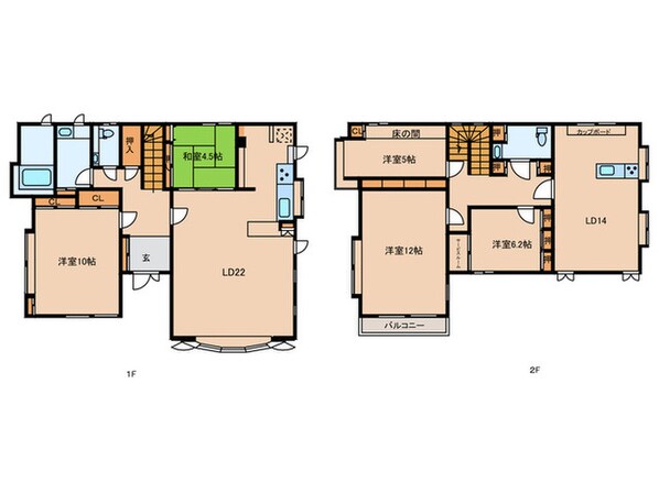 上鶴間４丁目戸建の物件間取画像